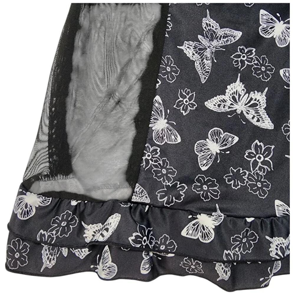 Jessica Simpson intimates Babydoll Lingerie- SMALL- Black & White- Women's